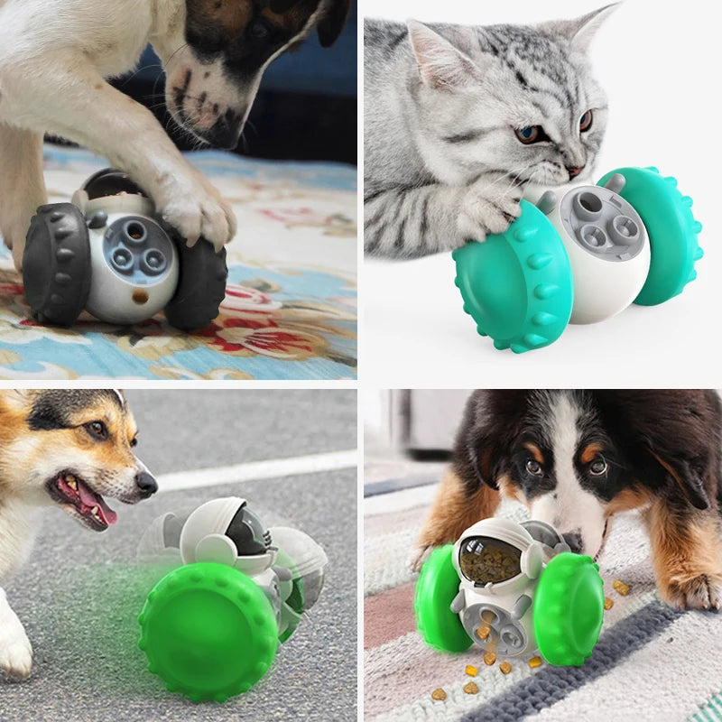 Dog Puzzle Toys Pet Food Interactive Tumbler Slow Feeder Funny Toy Food Treat Dispenser for Pet Dogs Cats Training Dog Supplies