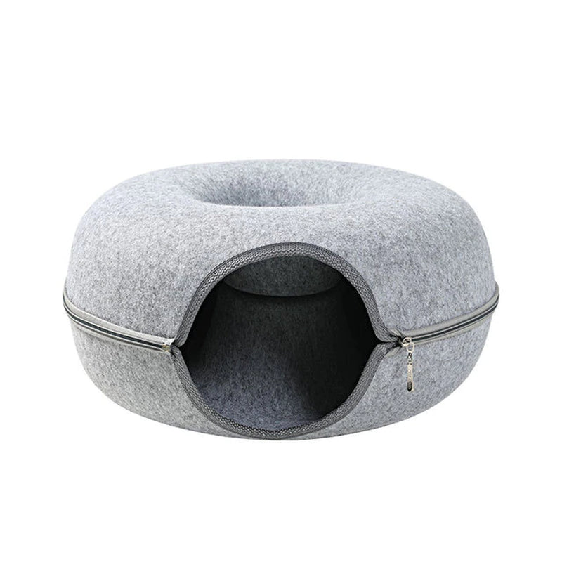 Felt Pet Cat House Cat Tunnel Bed Cats Interactive Toys Funny Kitten Large Cat Exercising Toy Removable Pet Products Cat Villa